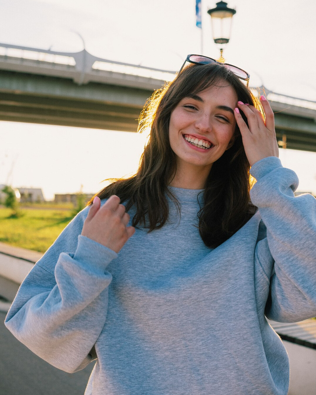 Portrait of a young woman editor smiling